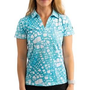 NEW YATTA GOLF women's golf polo in aquadile
